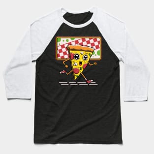 Pizza Run Baseball T-Shirt